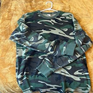 Vintage Camo thermal/long sleeve